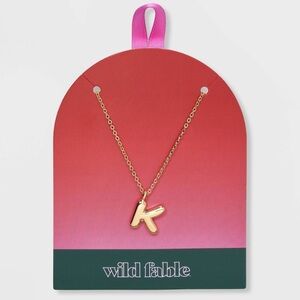 ⭐️ Wild Fable Gold Initial 'K' Necklace